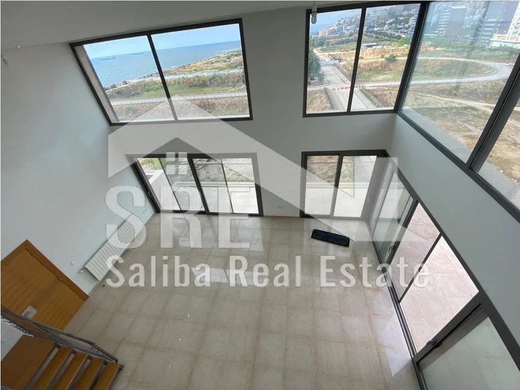 Waterfront City Dbayeh/ Duplex for Rent with private Roof.