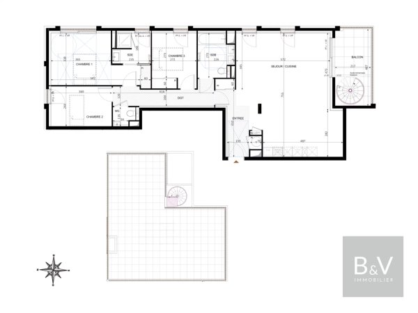 Exceptional 100 m² apartment with 85 m² rooftop and sea view — photo 2