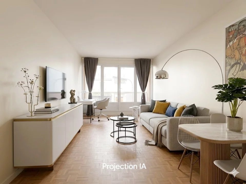 Appartement 3 pièces traversant rénové de 56 m2 à Montrouge