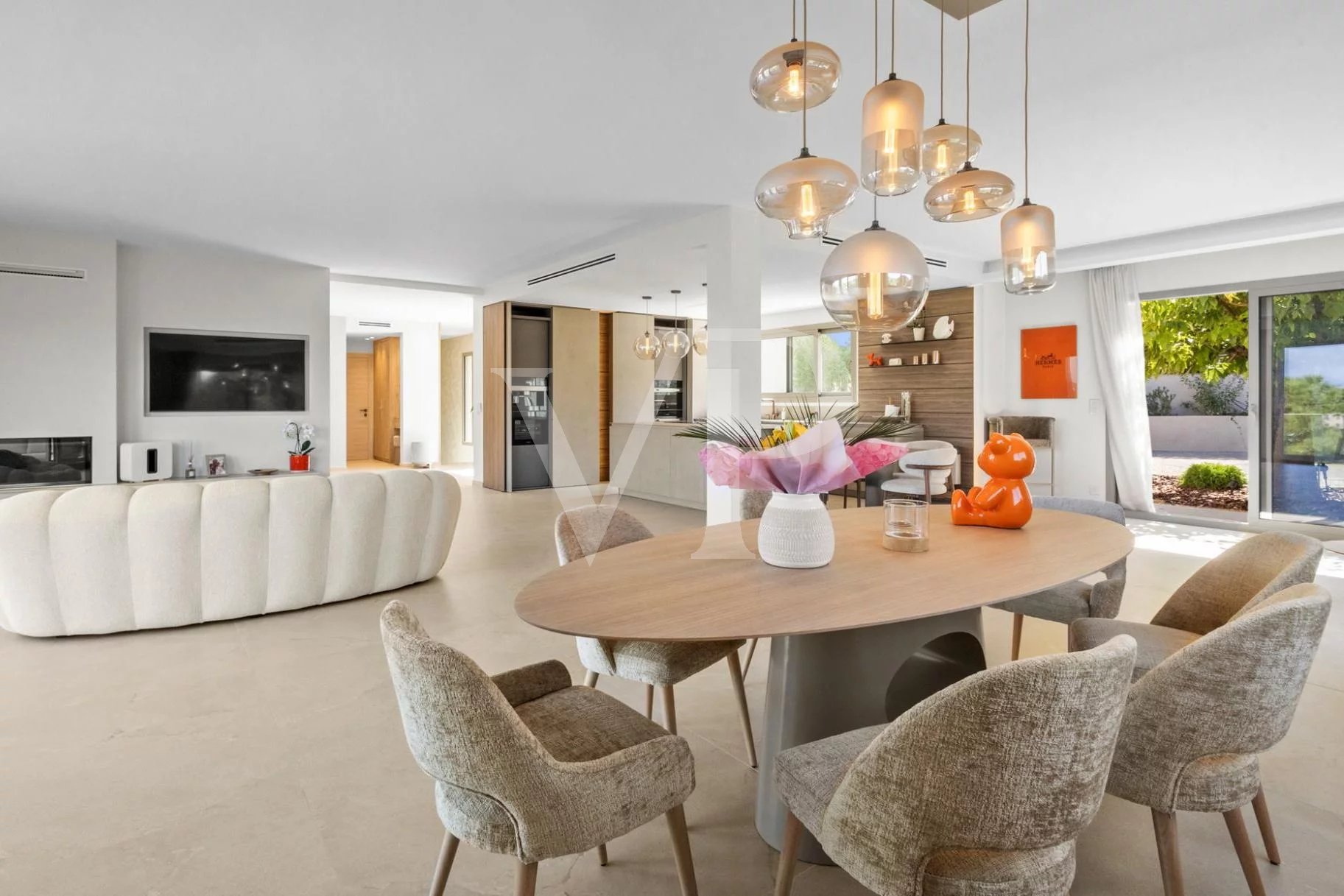Near Cannes —  Contemporary Elegance with Sea View