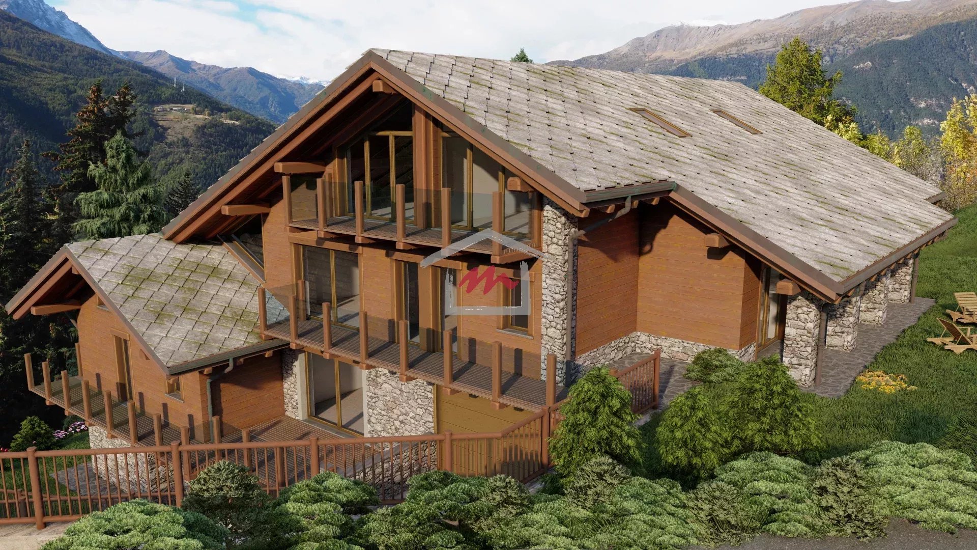 "CHALET CARVING" JOUVENCEAUX - 8. TRILOCALE SU DUE LIVELLI CON DOPPI BALCONI