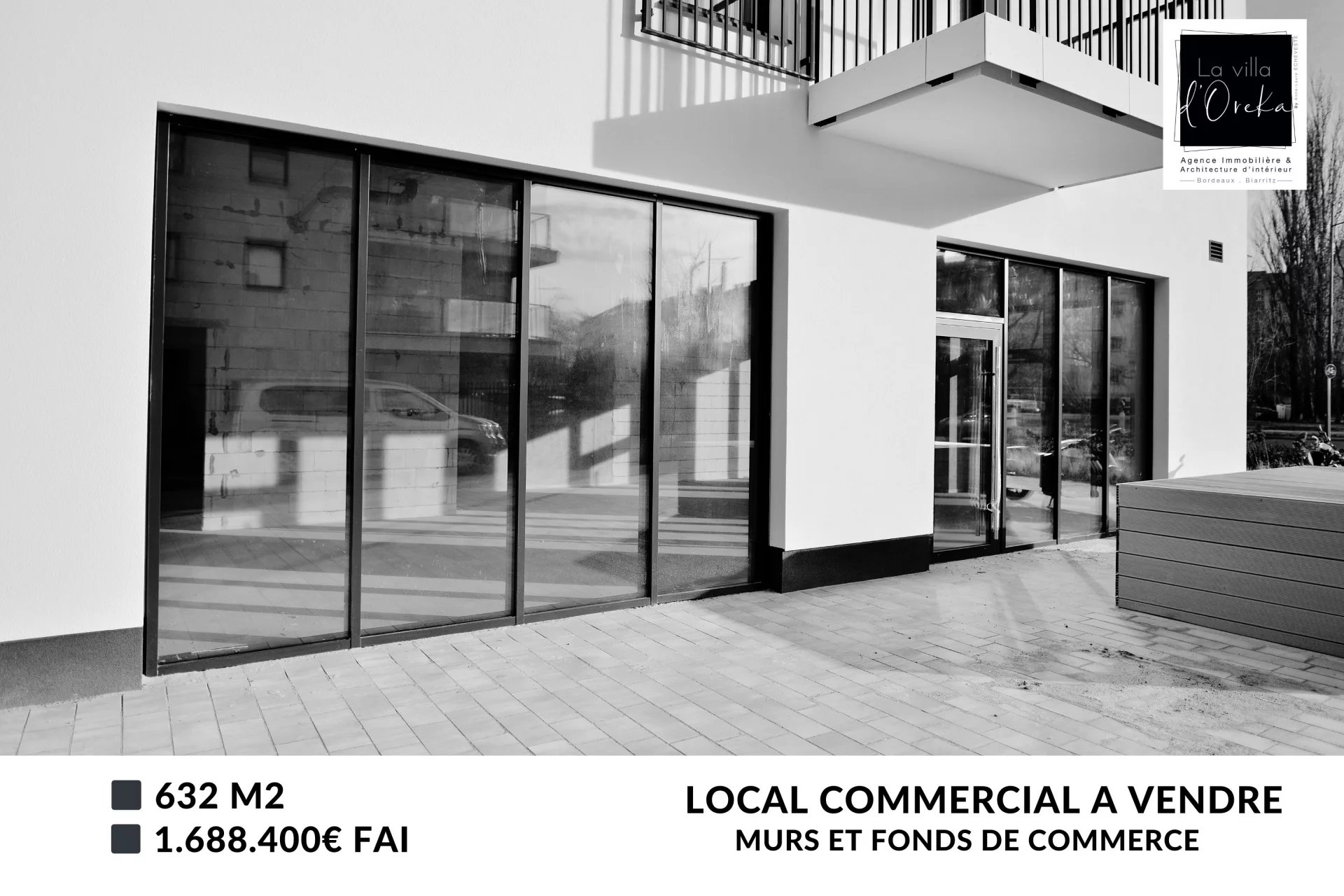 Superbe local commercial, murs et fonds de commerce, de 560m2 dans les Landes