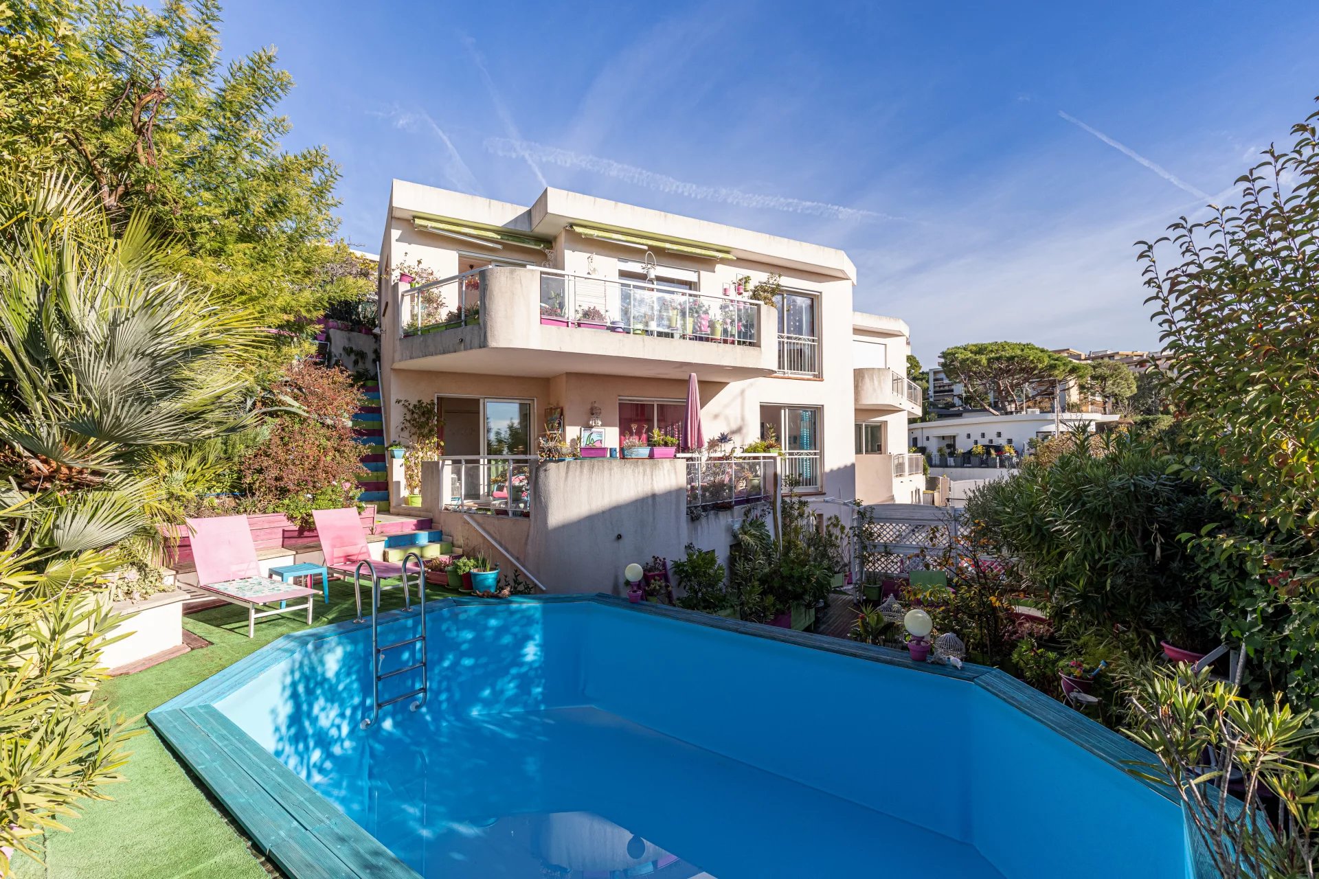 Nice Ouest / Corniche Fleurie - Maison 5 pièces Vue Mer Garage