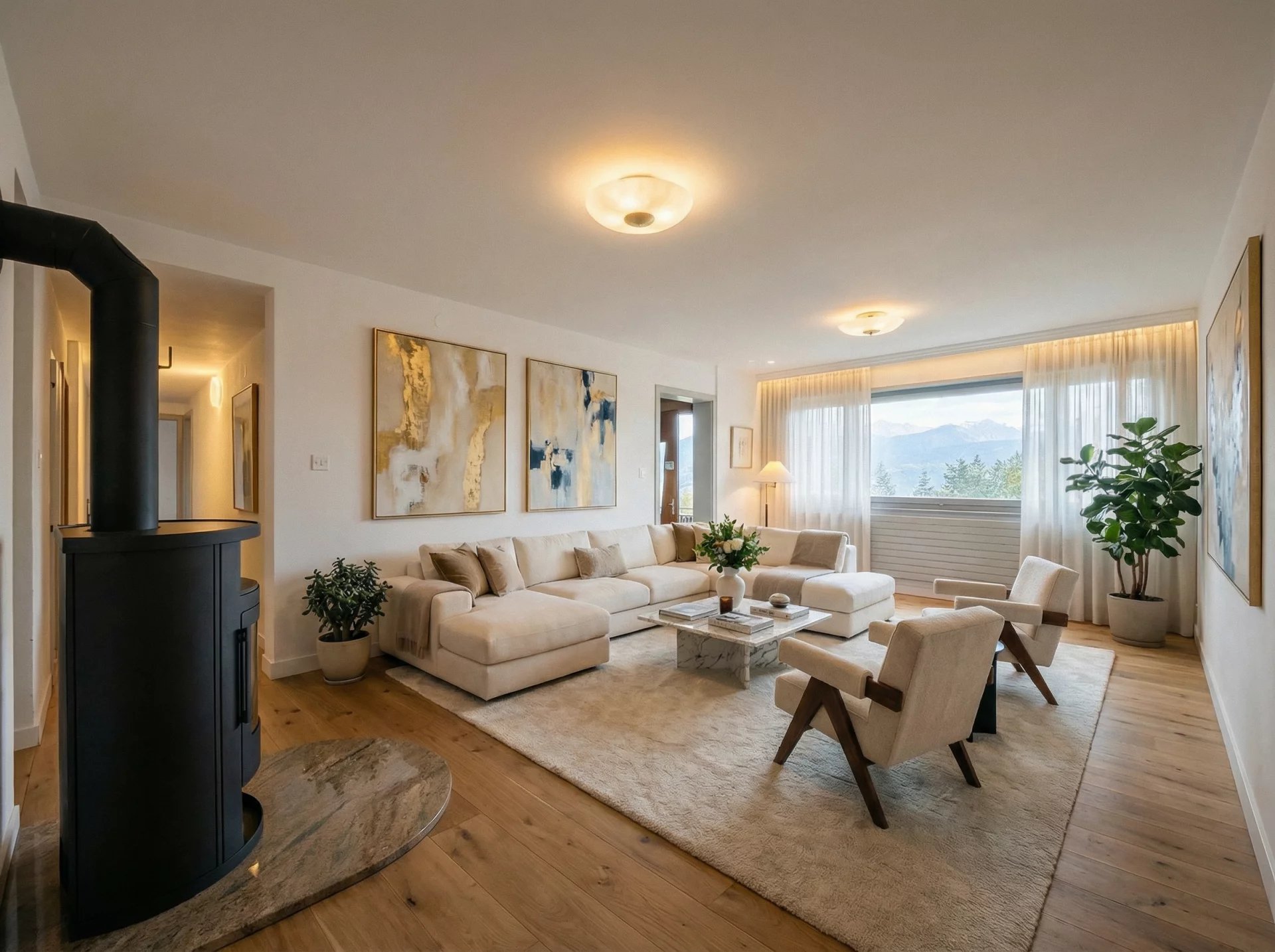 Maison dans un écrin de verdure