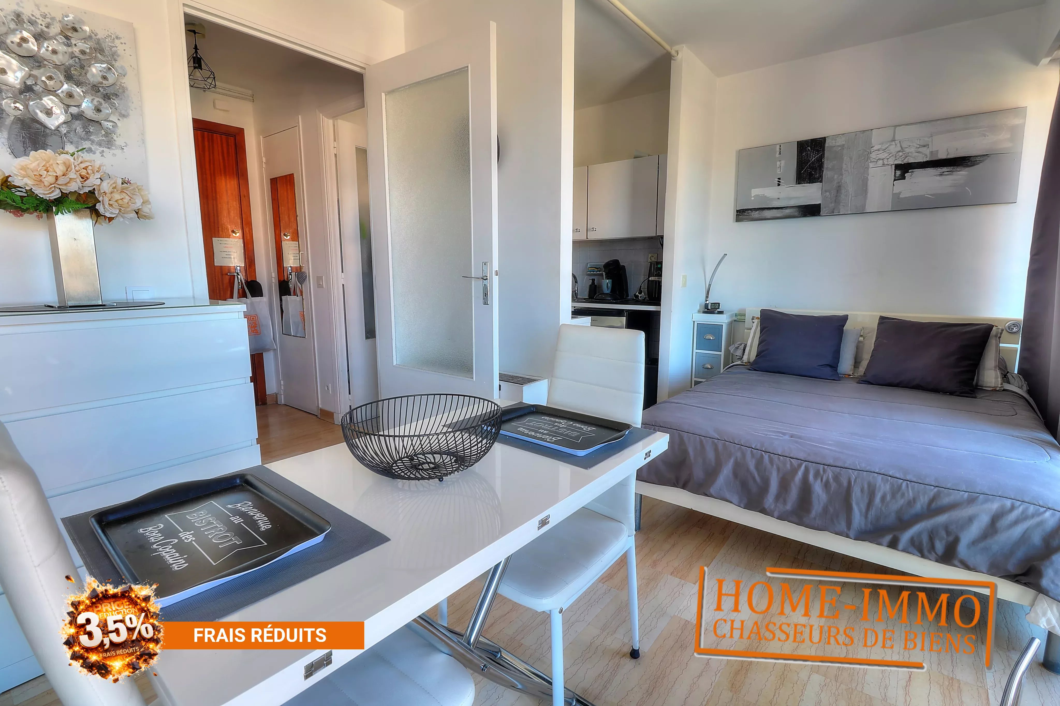 Front de mer – Studio au calme avec terrasse, aperçu mer, parking & cave - Photo 4