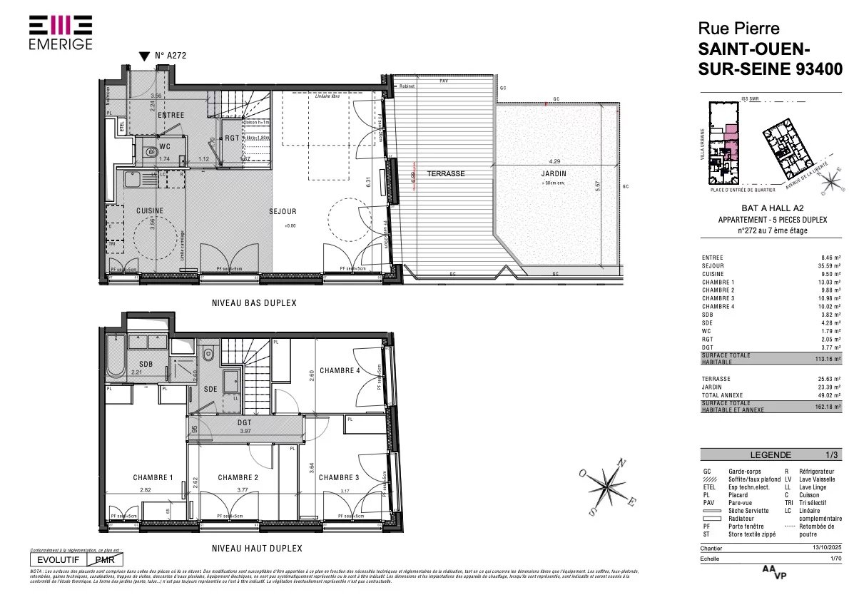 BIEN D’EXCEPTION – DUPLEX 5 PIÈCES - 129M2 - TERRASSE JARDIN - D - Image 1