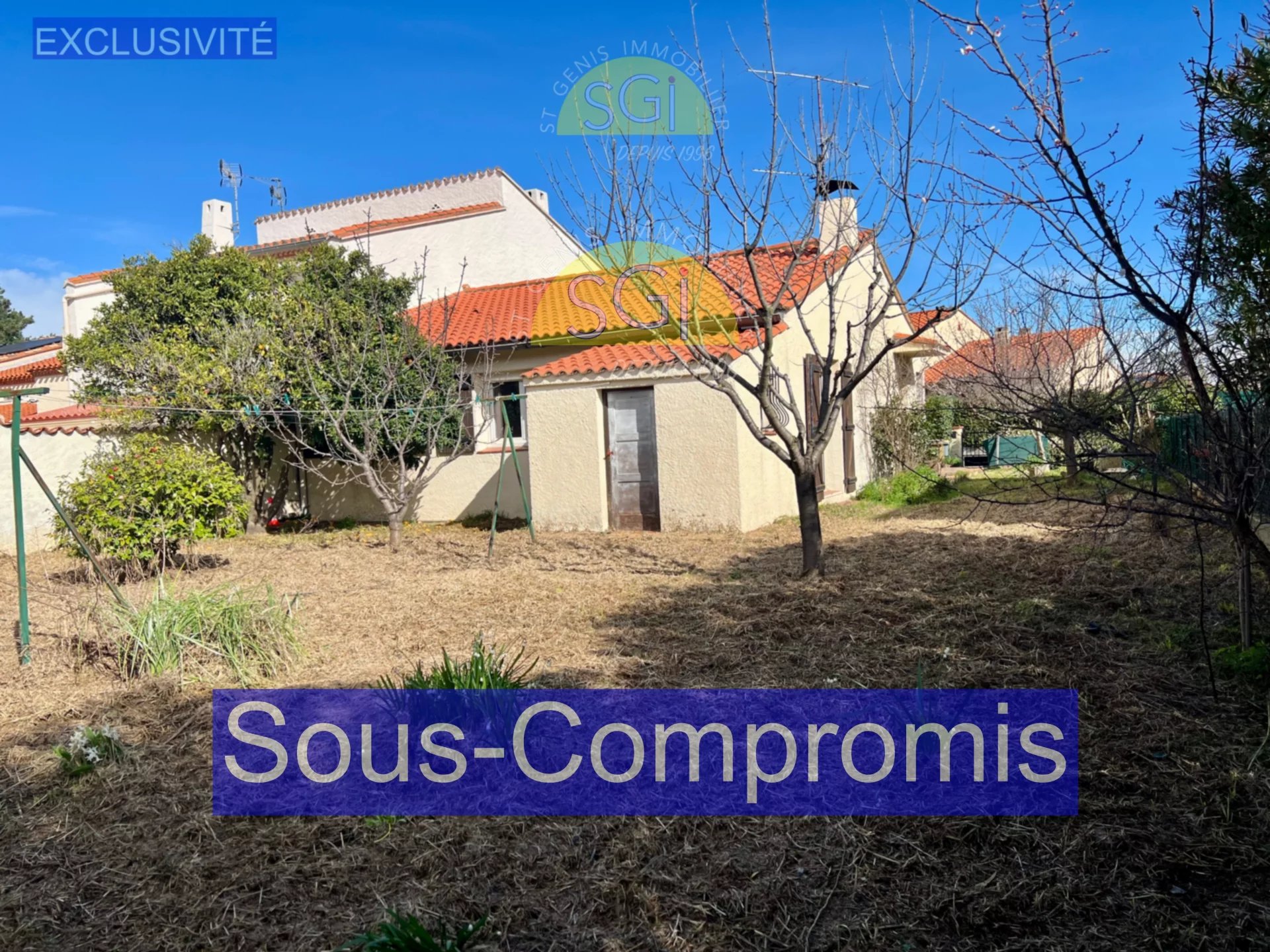 Villa 3 faces de Plain-Pied sur 422 m2 de terrain