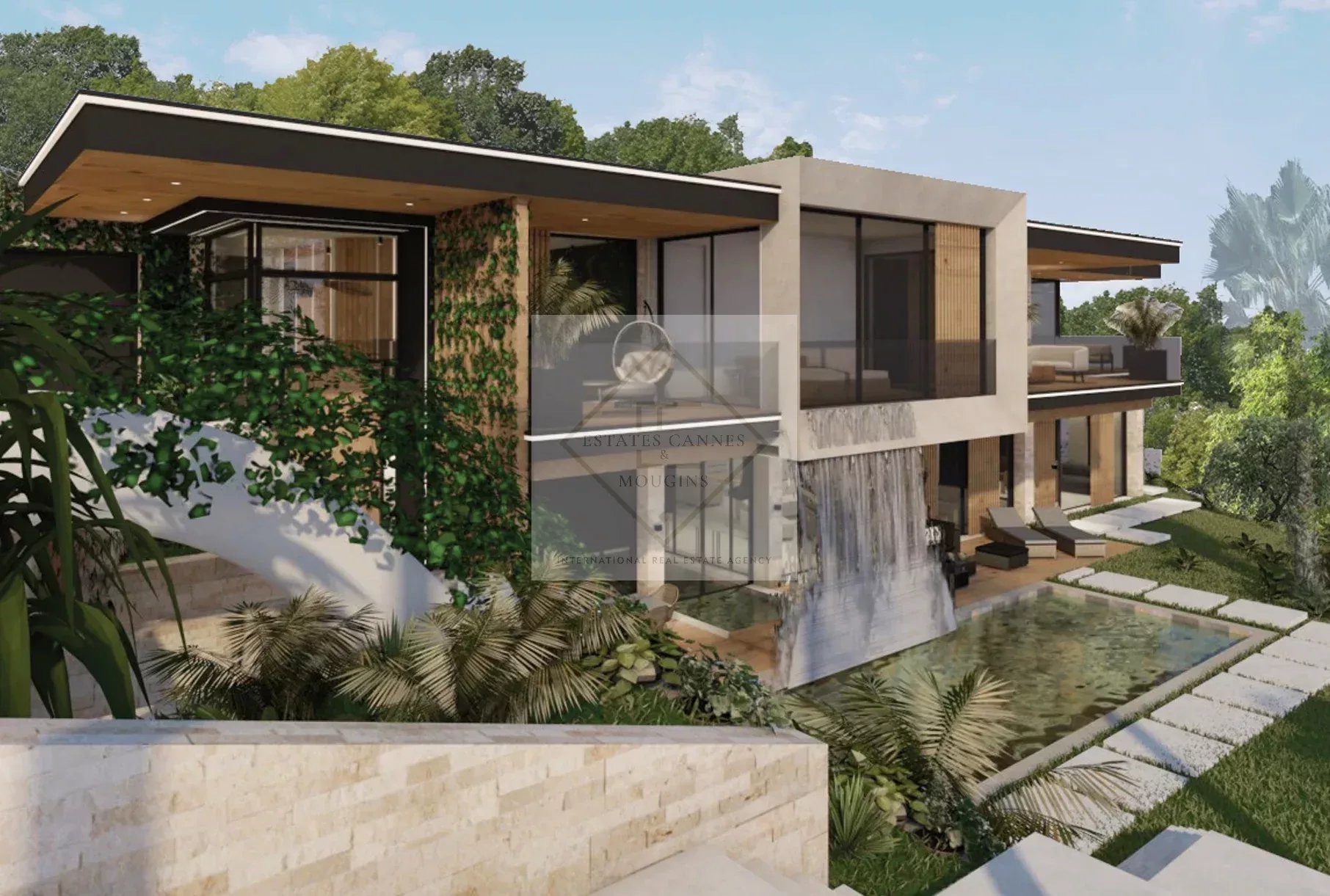 MANDELIEU — TERRAIN AVEC PROJET DE VILLA CONTEMPORAINE & PERMIS PURGÉ — photo 8