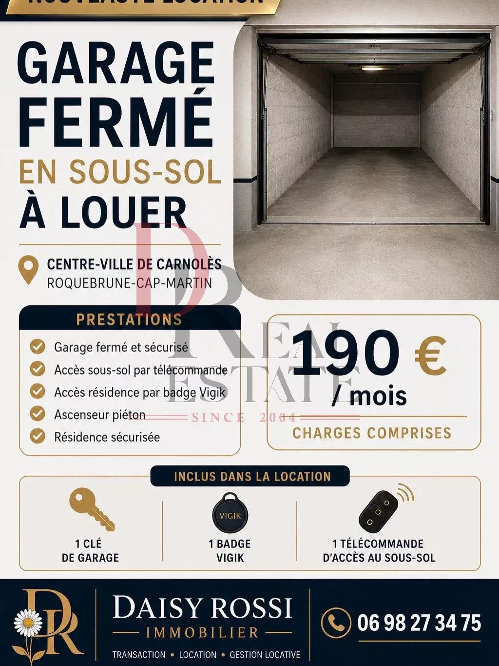 Garage for rent – Roquebrune-Cap-Martin