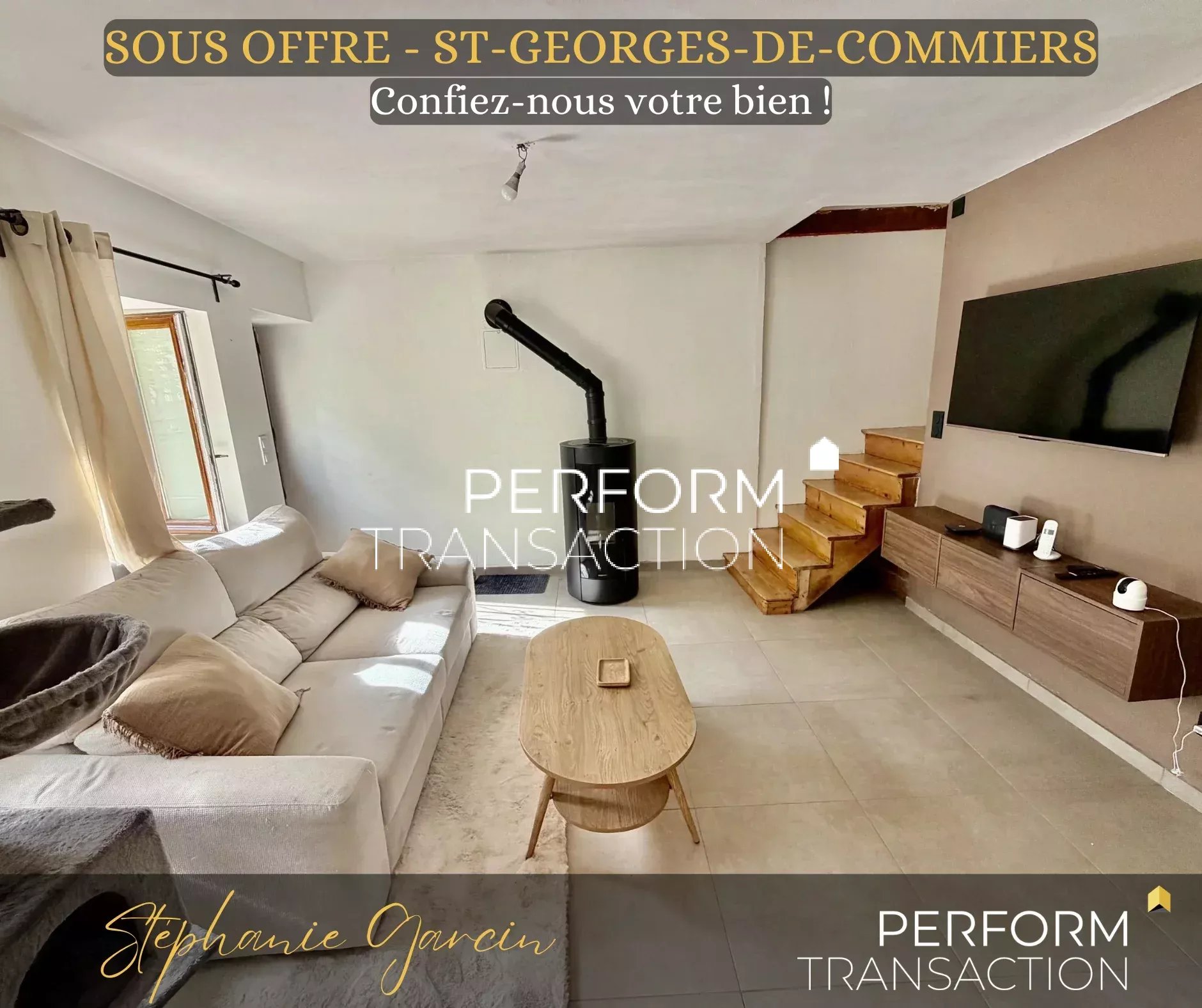SAINT GEORGES DE COMMIERS-Appartement T4 dans maison de village