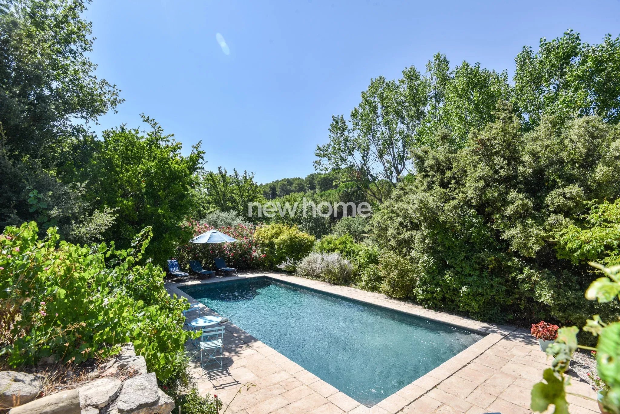 Maison 4 chambres au clame sur un beau terrain arboré
