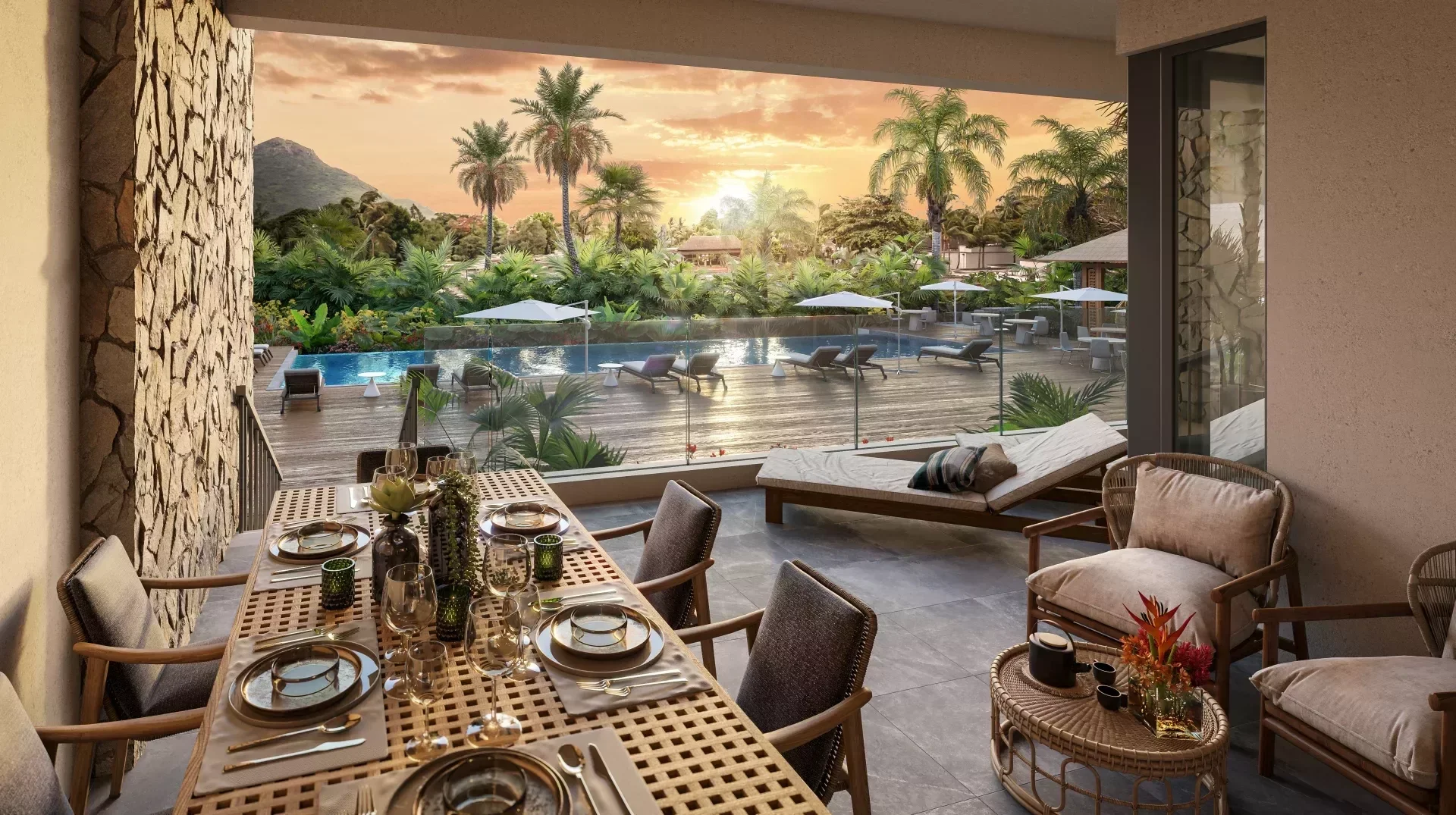Close to Flic en Flac beach, buy a 3-master bedroom apartment - photo 2