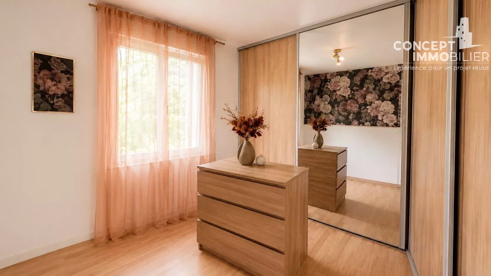 Maison plain pied Florange 3 chambres, garage et jardin