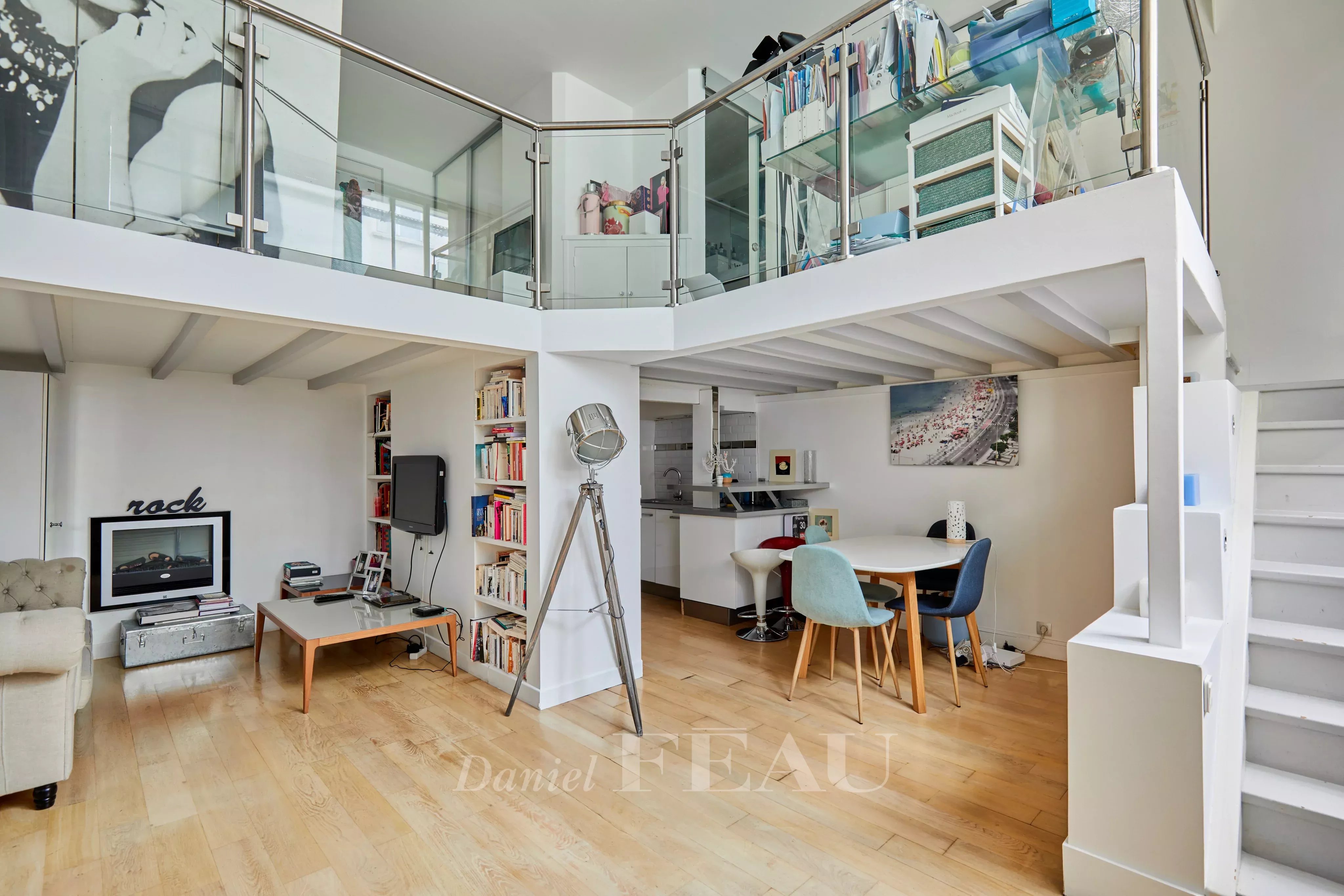 Salon, cuisine, chambre