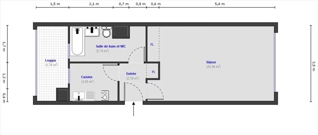 CANNES CARRÉ D'OR - LARGE ONE-BEDROOM WITH BALCONY