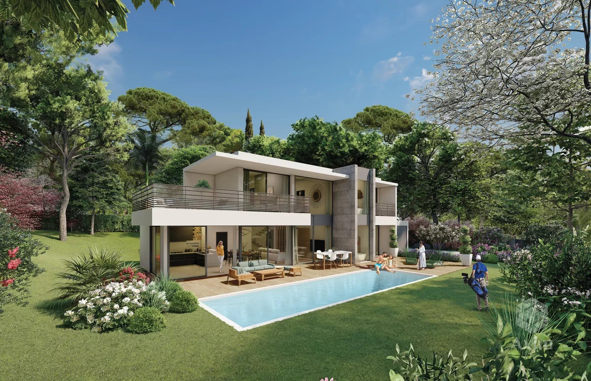 Magnificent new villa at the entrance of the Gulf of Valescure