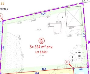 Terrain constructible viabilisé - AMBERIEUX EN DOMBES