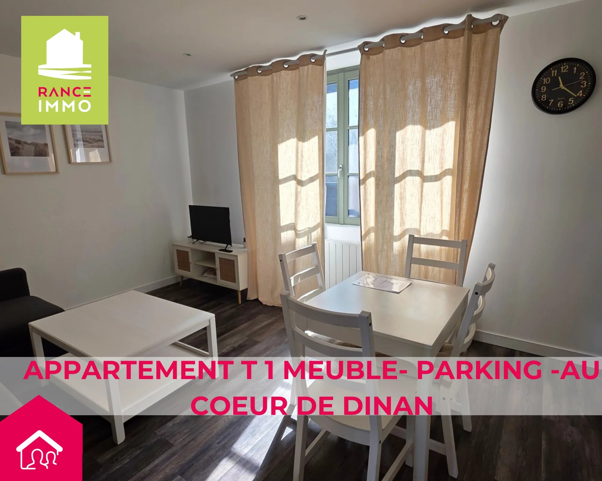 APPARTEMENT T1 -PARKING – CENTRE DINAN EN EXCLUSIVITE-