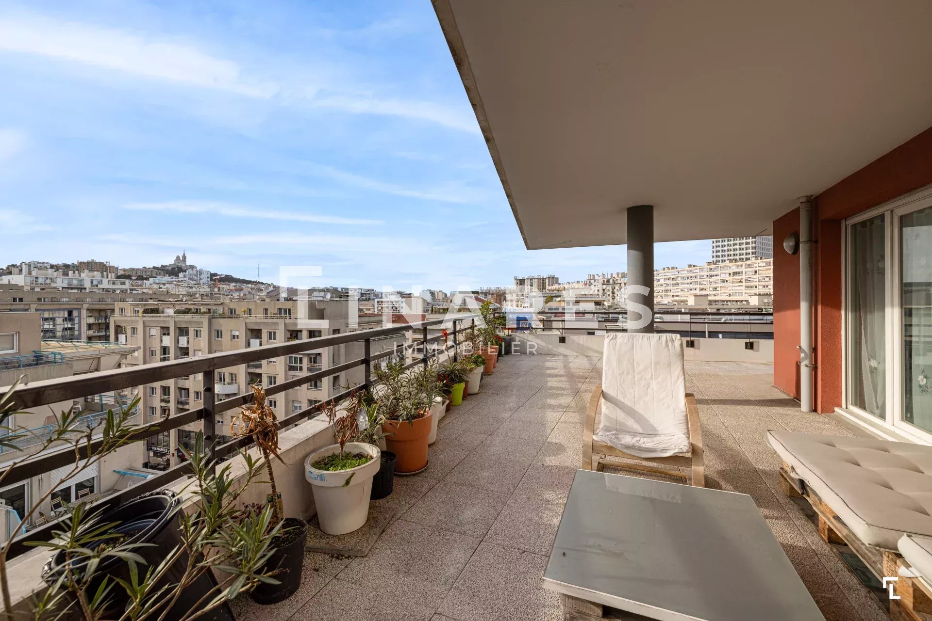 MA TERRASSE EN VILLE - Appartement T4 de 87m2 + Terrasse de 73m2 - 13008 Turcat Mery