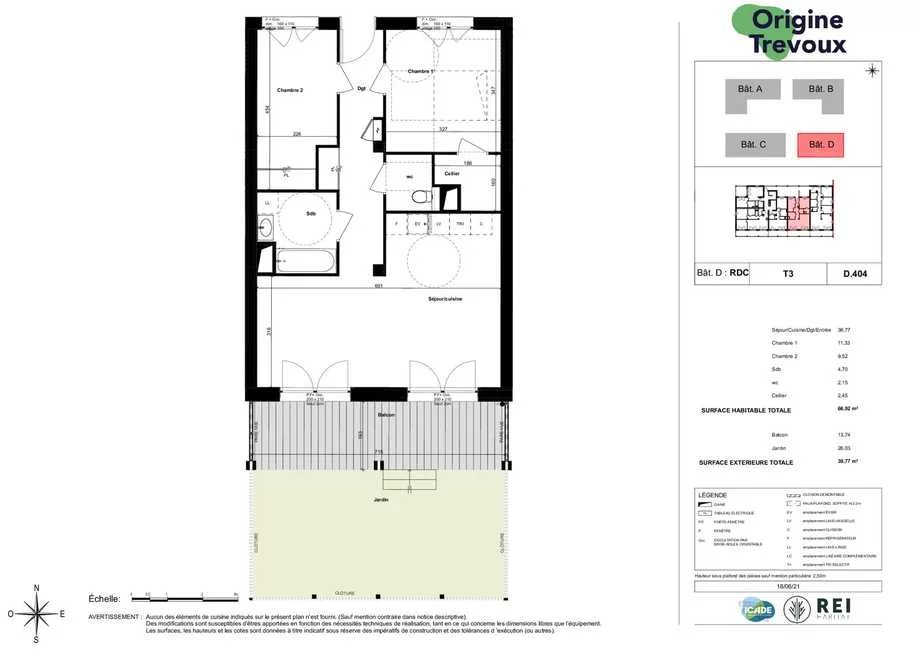 Appartement neuf T3 - À partir de 267 000 € TTC