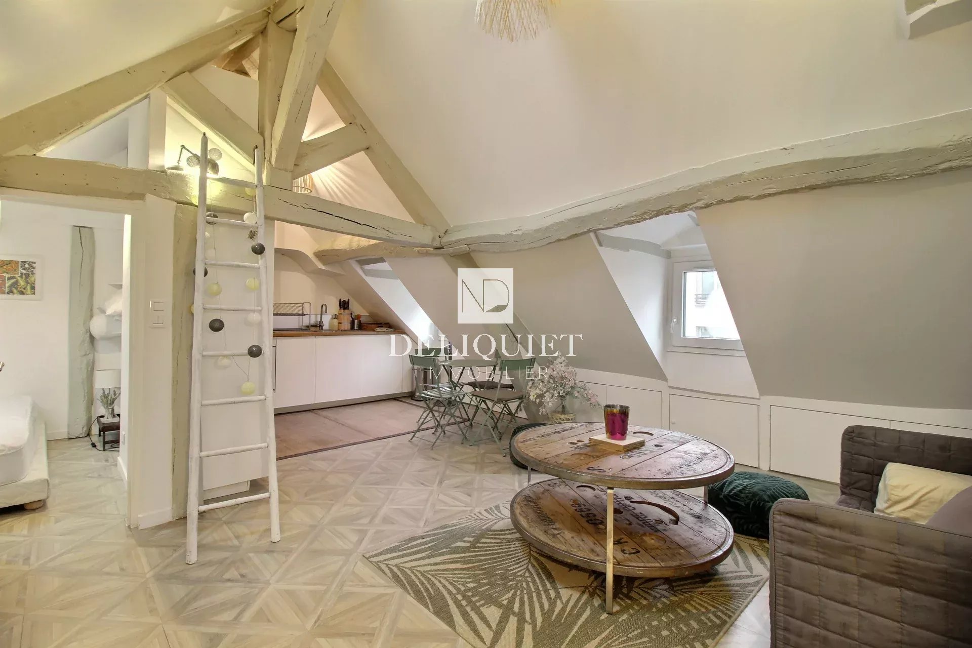 PARIS 10e - STUDIO ALCÔVE - DERNIER ÉTAGE