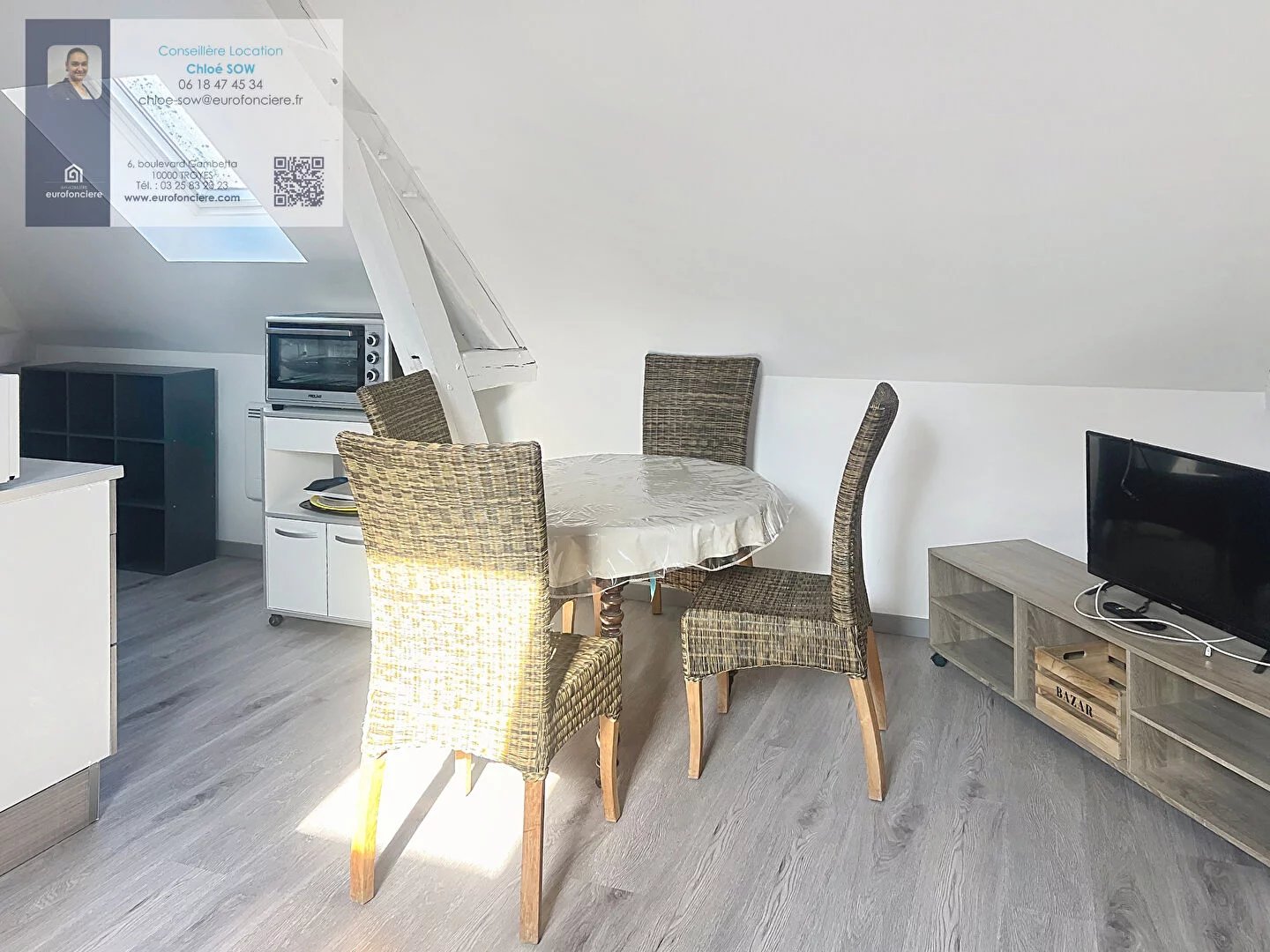 Appartement Troyes 2 pièce(s) 23.68 m2