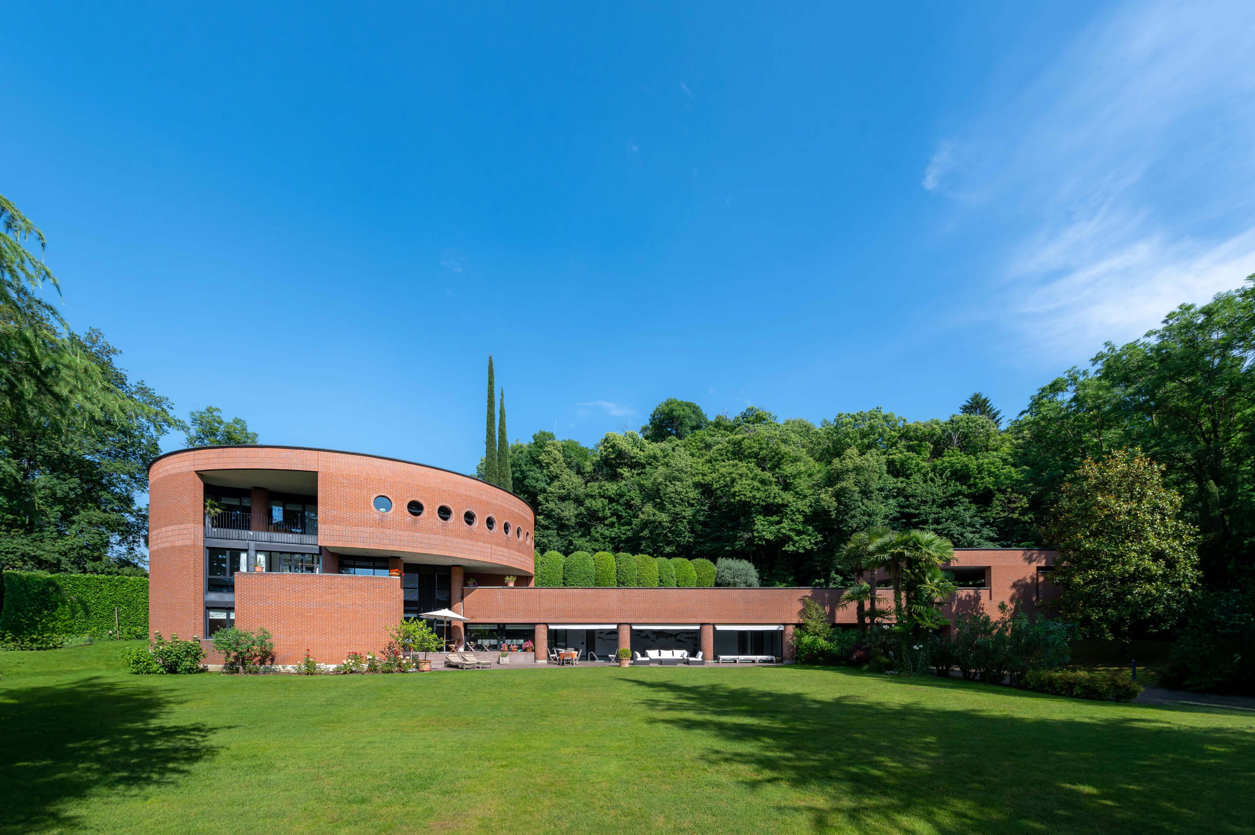 Prestigious villa designed by architect Mario Botta