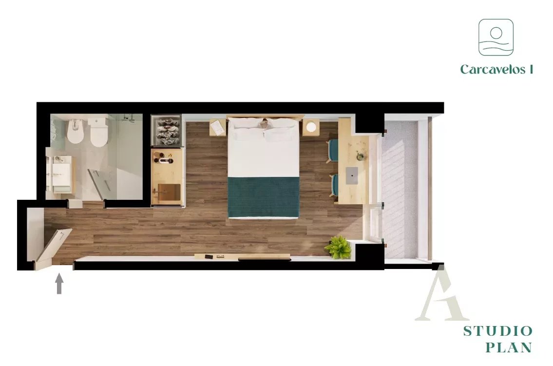 Charming Studio in Carcavelos with Modern Amenities