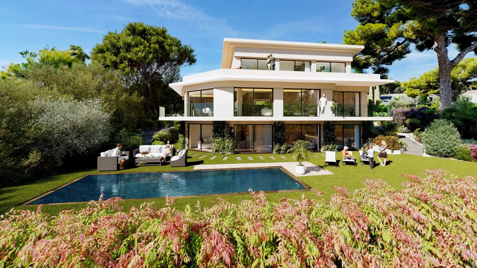ROQUEBRUNE CAP MARTIN LE CAP - VILLA 6 BEDROOMS - SEA VIEW - SWIMMING POOL - GARAGES - PERMIT ACCEPTED