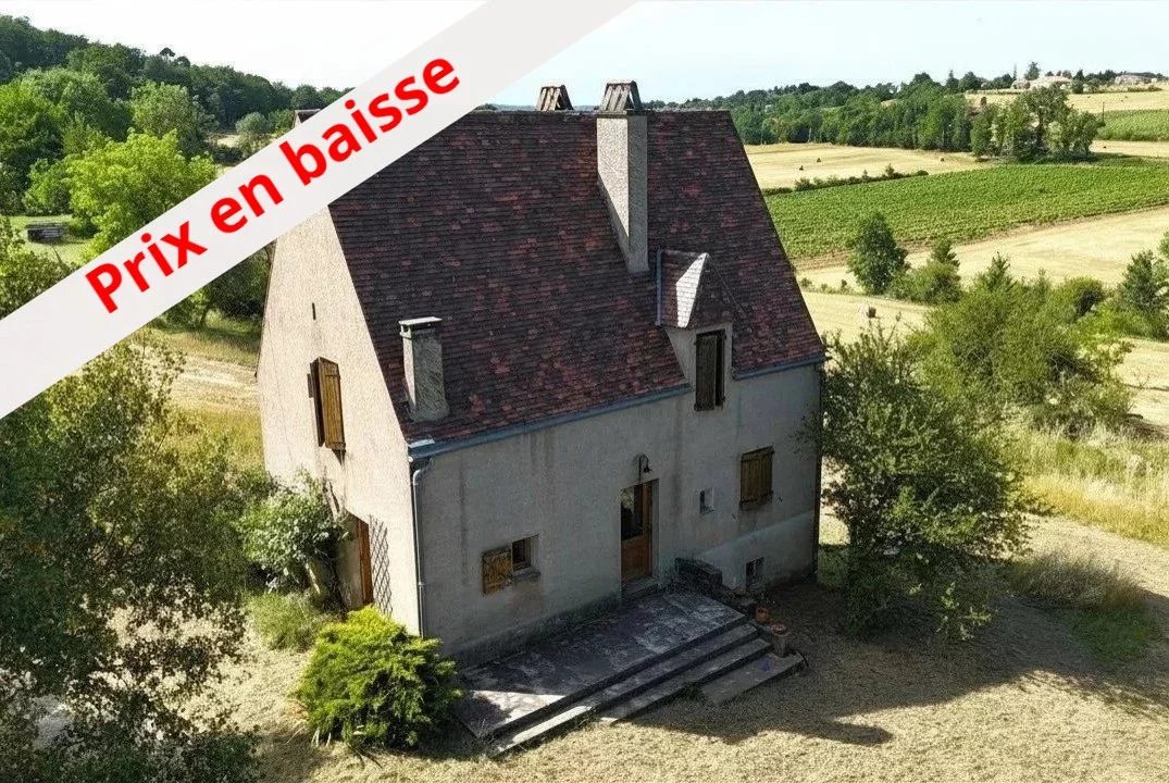 Agréable maison familiale avec garage, sur terrain de 2.8 ha proche Puy-l’Evêque