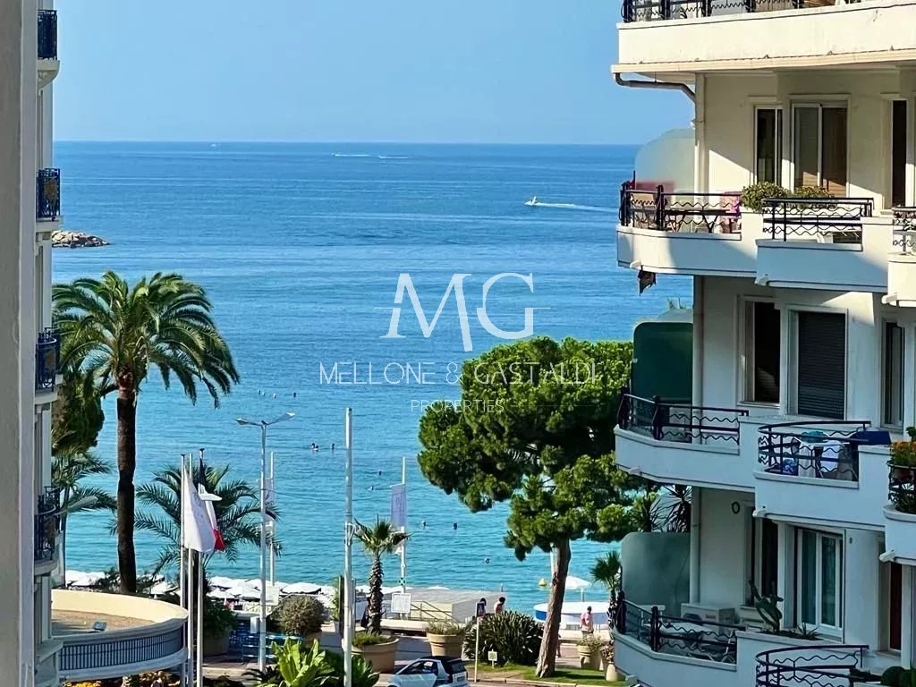 EXCLUSIVE | CANNES | MARTINEZ | 1-BEDROOM APARTMENT | TERRACE | LATERAL SEA VIEW