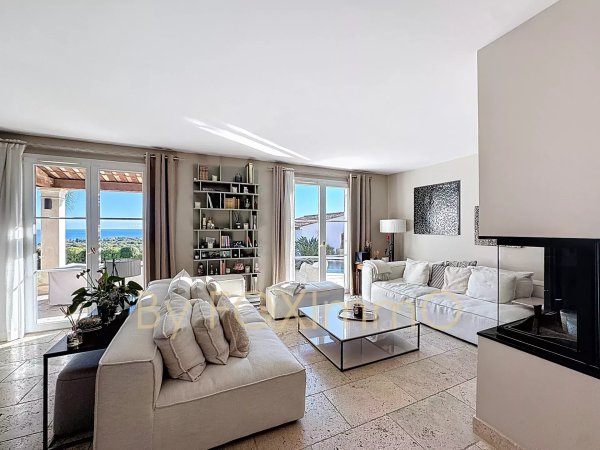 Sea view villa on the Côte d'Azur, 4 bedrooms, swimming pool, garden, secure residence — photo 4