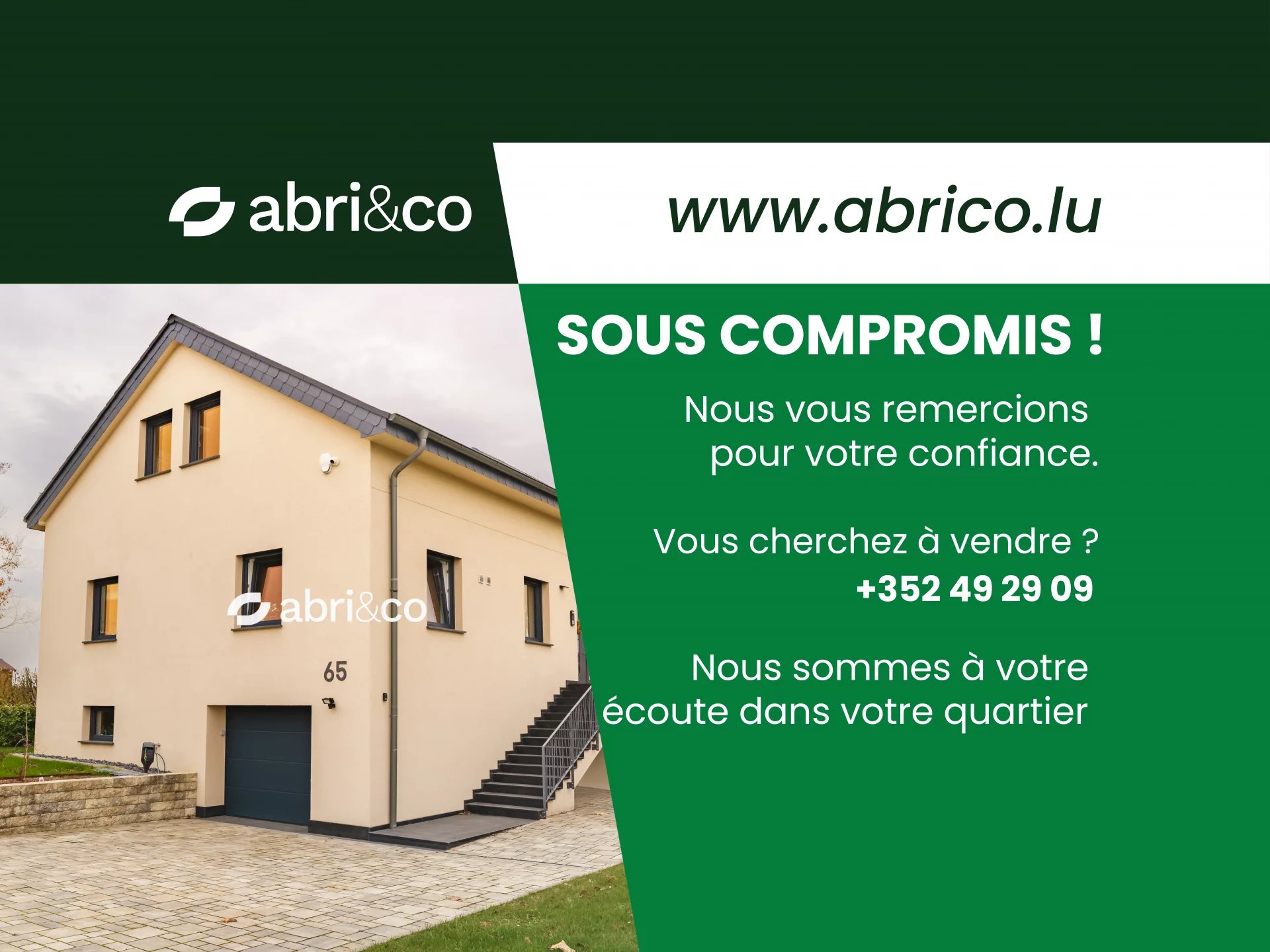 Maison individuelle libre de 4 côtés – sur terrain de 14a06ca – Dudelange