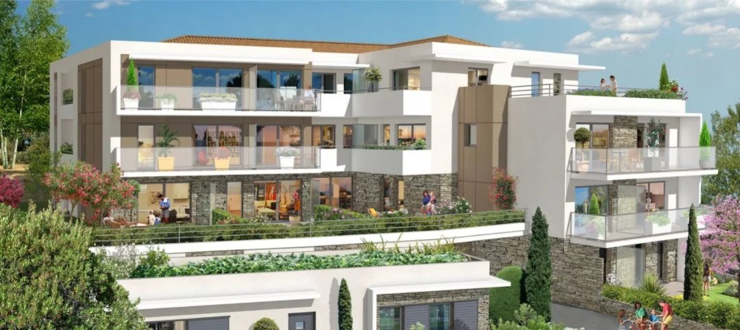 Vence - Last opportunity- 3P with 16m² terrace, sea view and parking. New residence