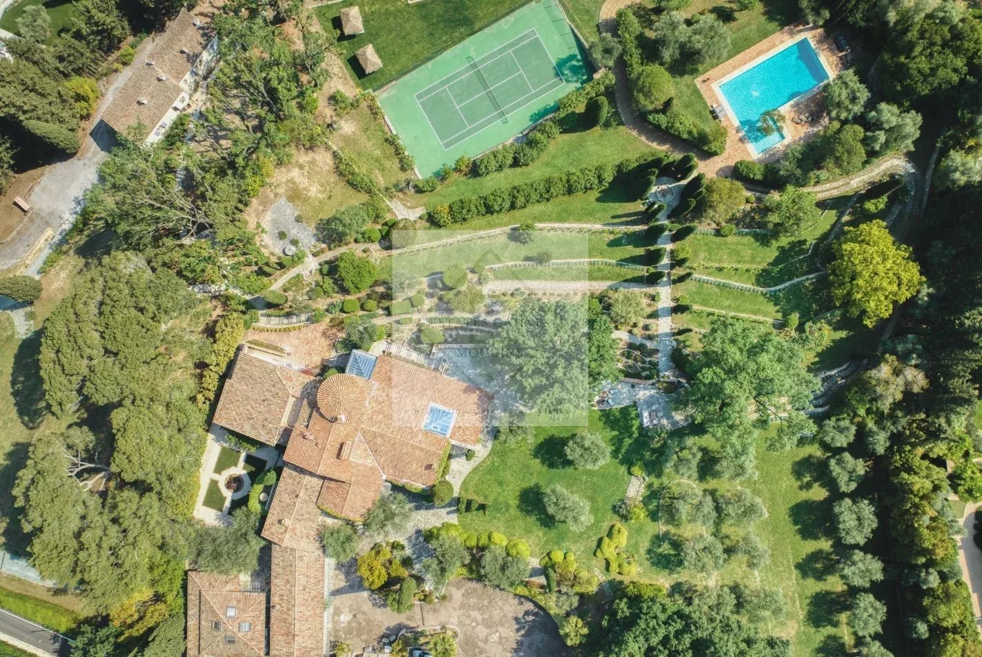 Villa Provençale avec piscine et court de tennis, à pied du village de Mougins — photo 6