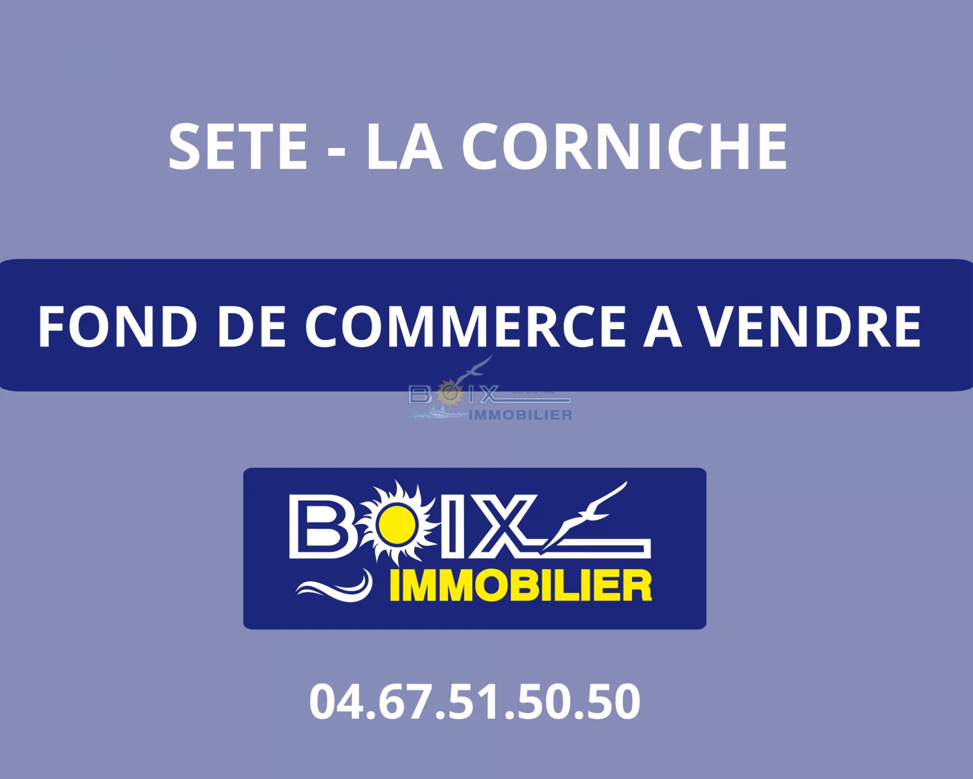 Vente Fonds de commerce Sète