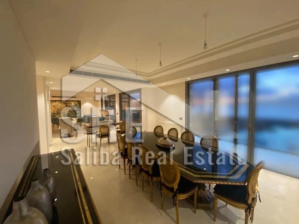 Waterfront City Dbayeh/ Marvelous 4 bedrooms furnished apartment with roof top for SALE.