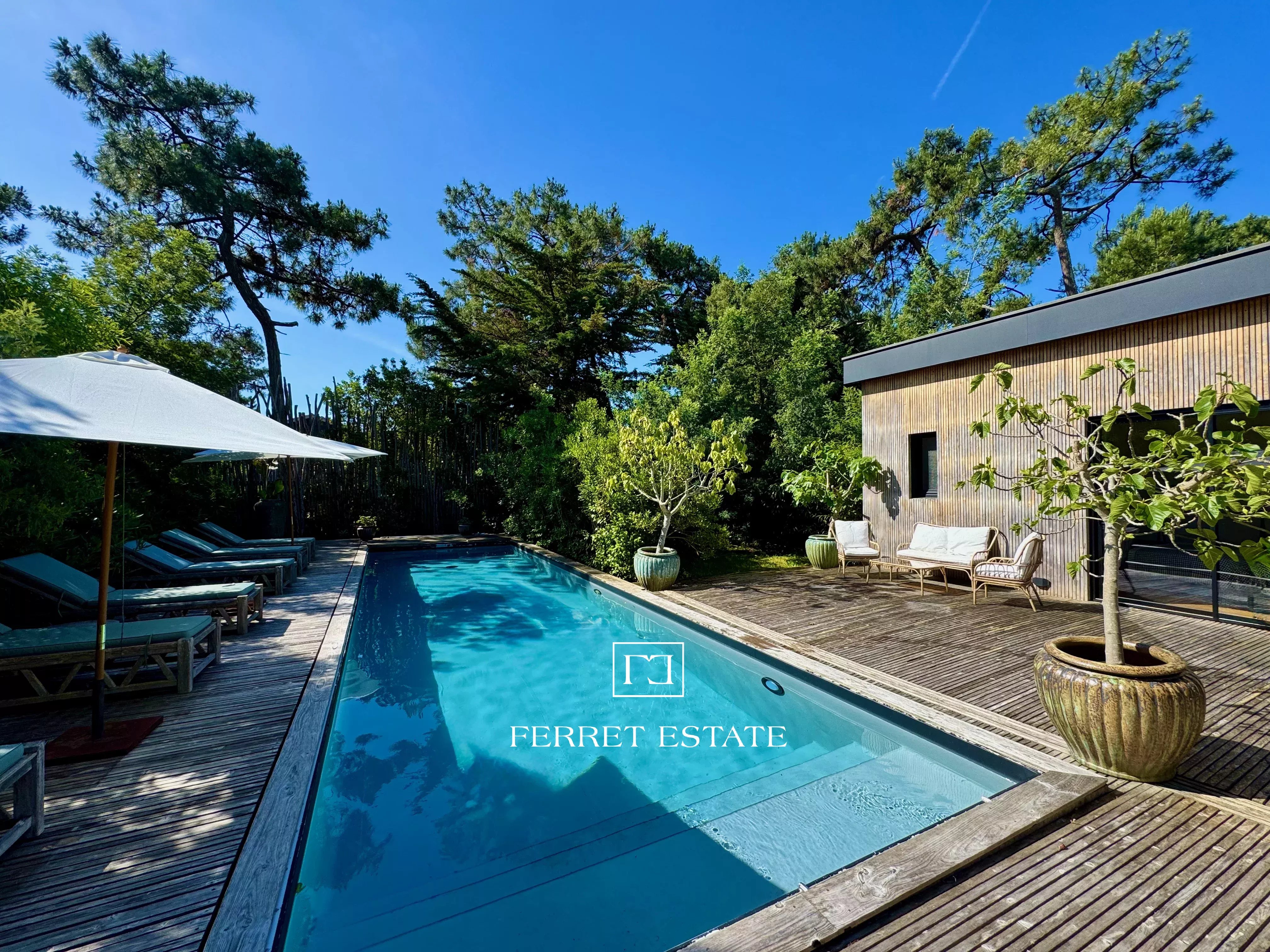 Villa 6 chambres avec piscine – Cap Ferret, plein sud