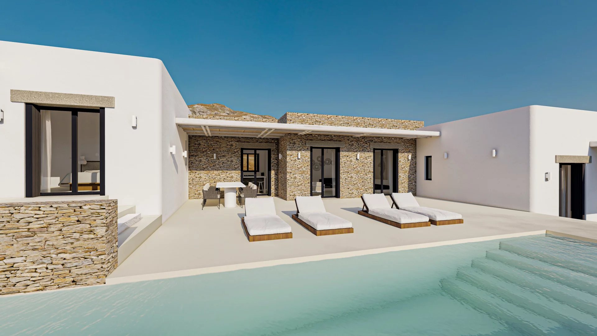 FOR SALE – PROJECT VILLA WITH PANORAMIC SEA VIEW & SWIMMING POOL – PAROS ISLAND