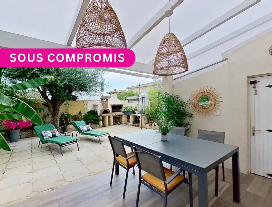 HYÈRES, Bas de Costebelle – Maison R+1 70 m², terrasse, jardin, stationnements