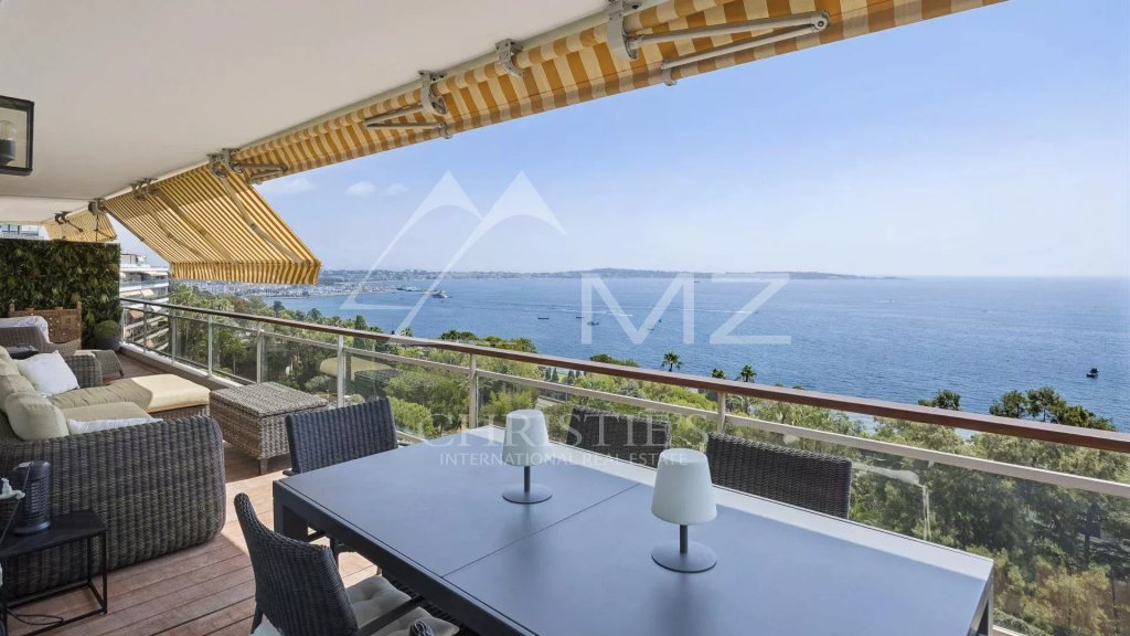 Apartment for sale in Cannes — Between Cannes and Golfe-Juan – Top-Floor Apartment with Panoramic Sea Views