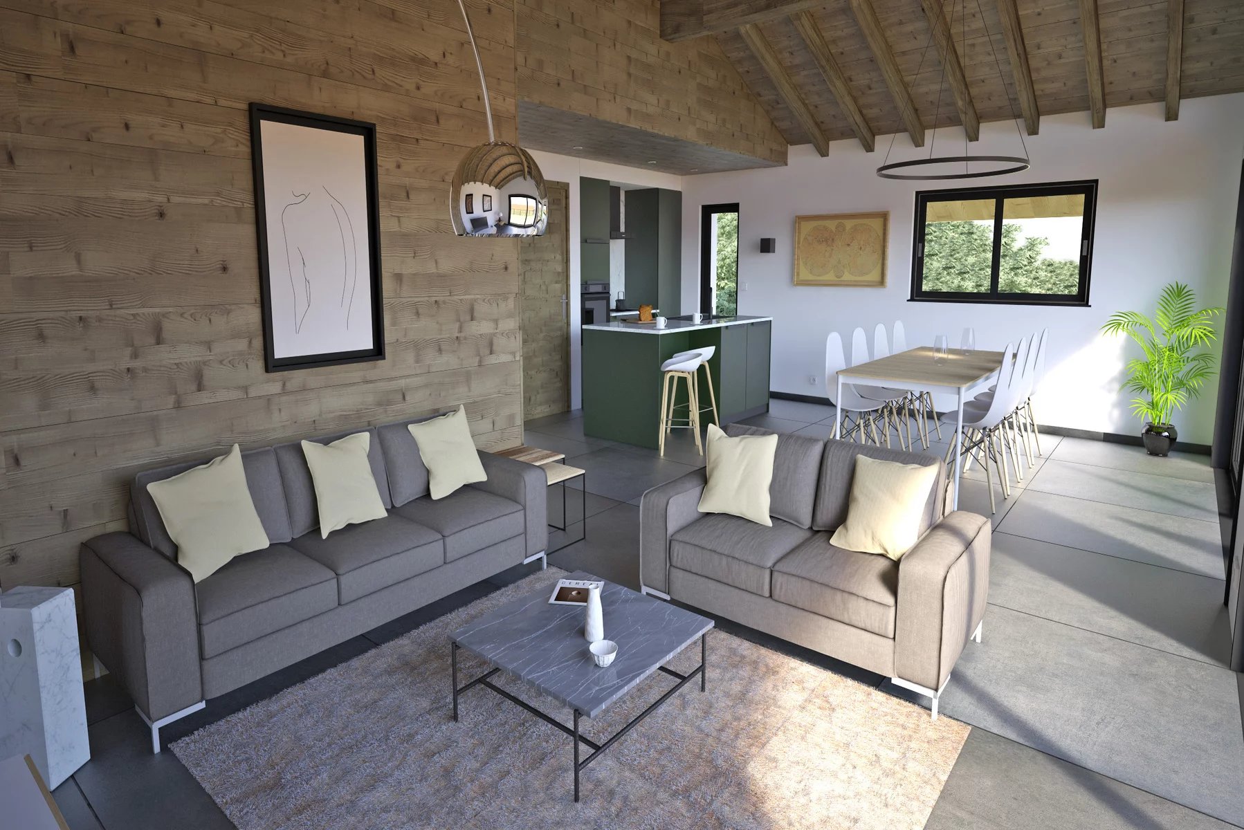 Photo of MORZINE – New-build 4-bedroom demi-chalet with panoramic views