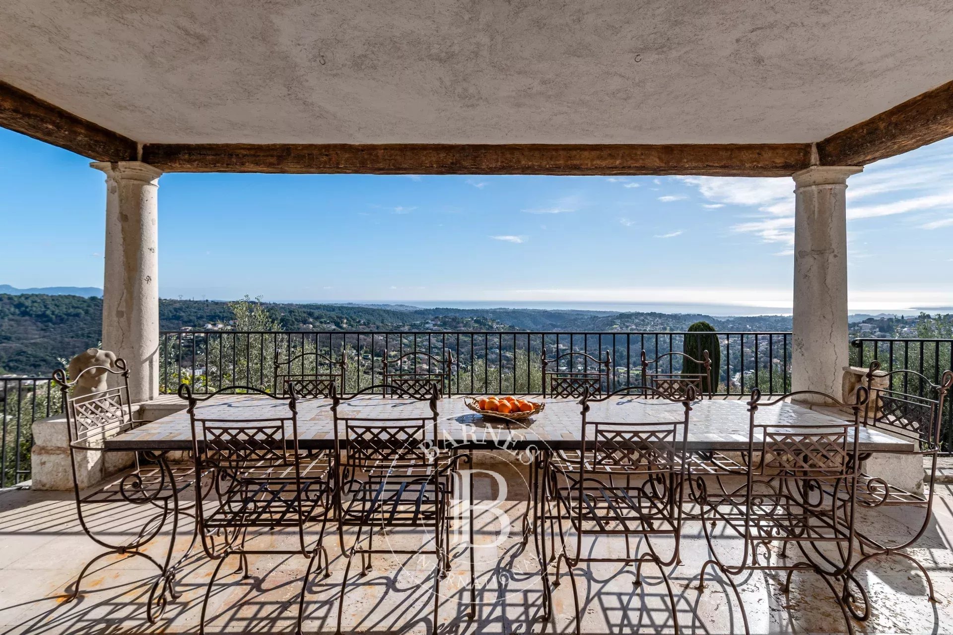 Vence - Exceptional stone Mas with panoramic sea and hill views - picture 9 title=