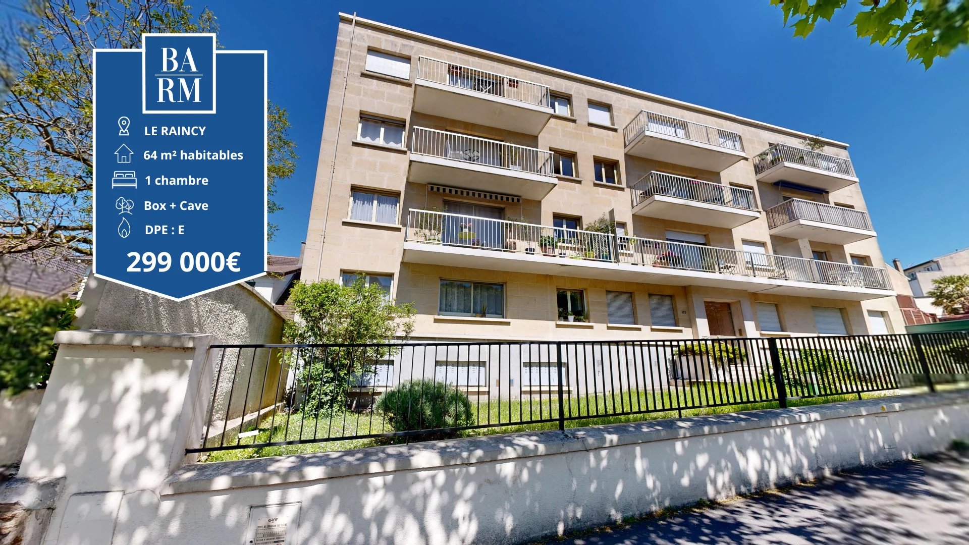 Vente Appartement Le Raincy