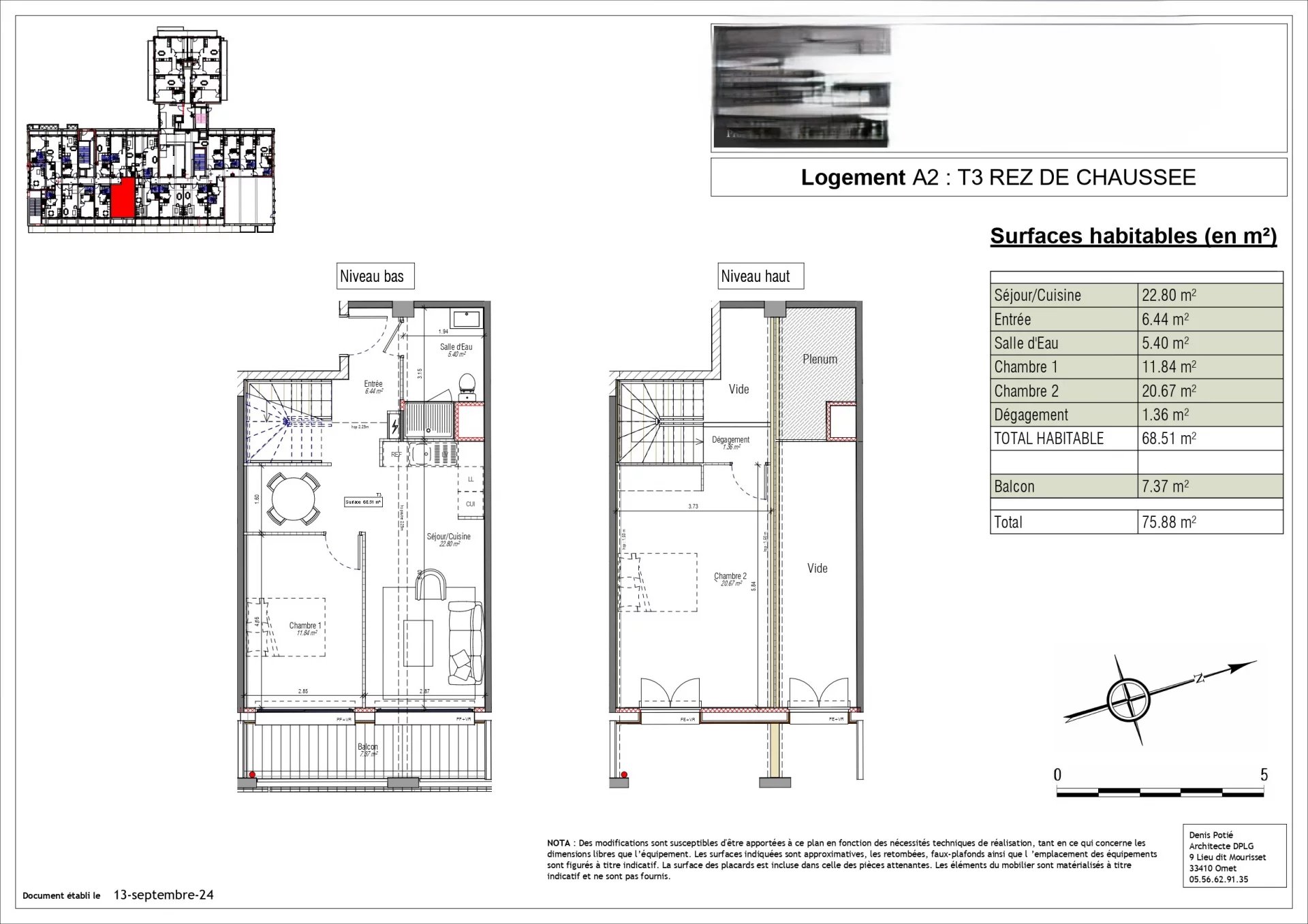 DUPLEX T3 73m² balcon - LA COURNEUVE centre-ville