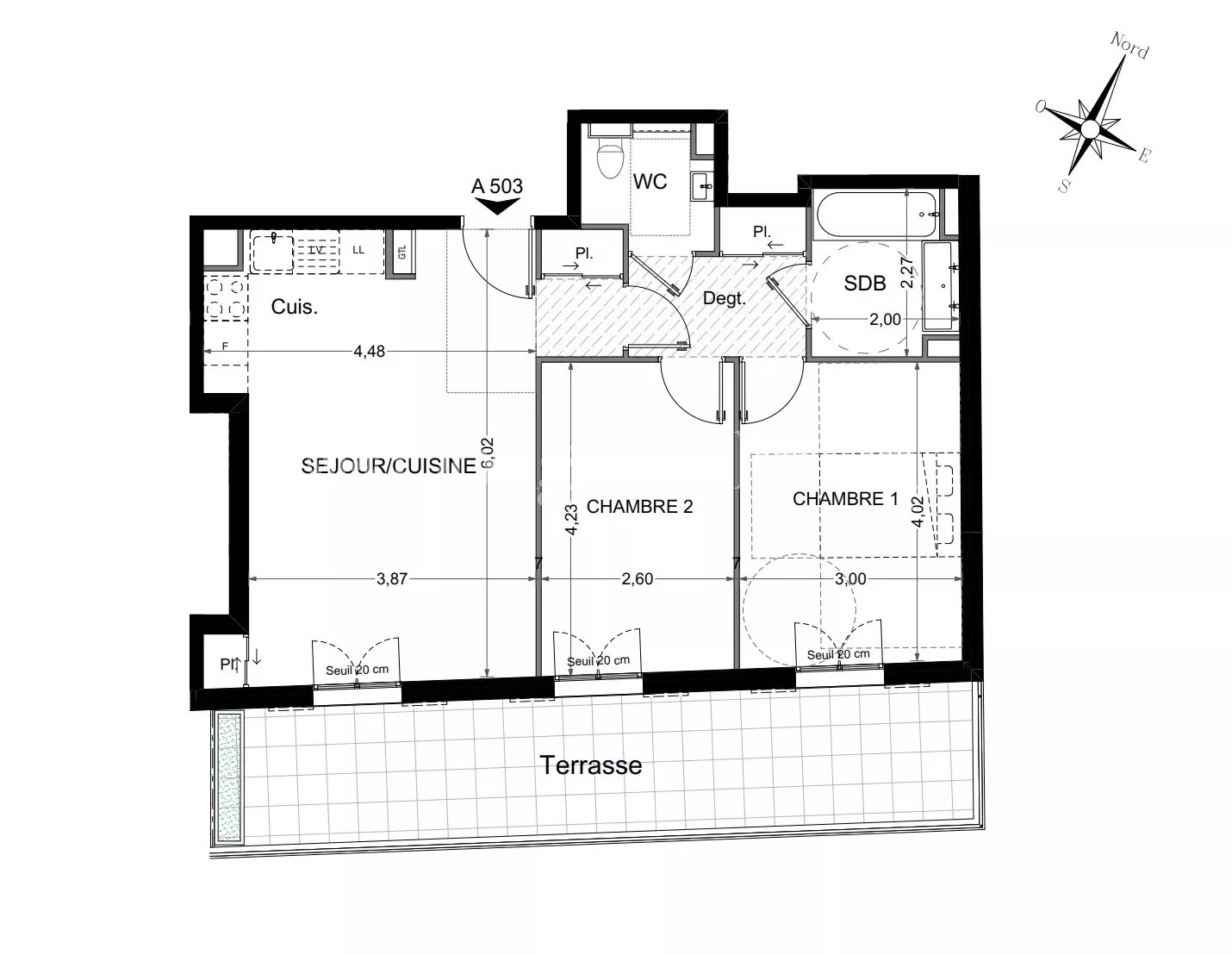 NICE – Appartement neuf trois pièces avec terrasse place Masséna - Image nᵒ2