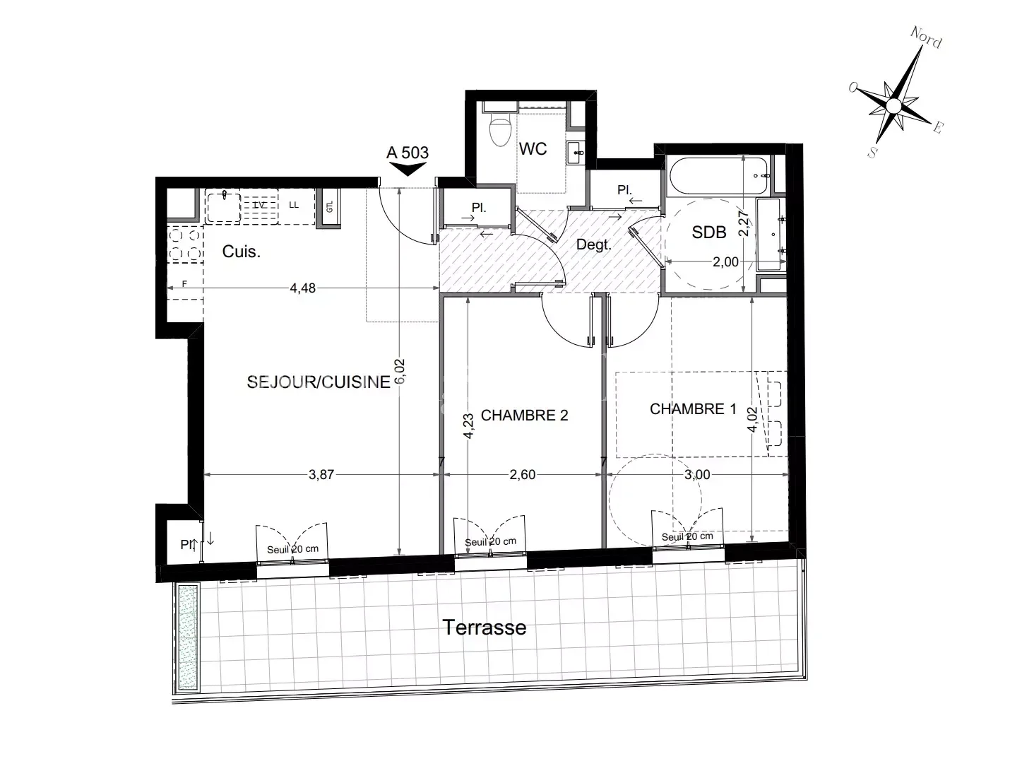 NICE – Appartement neuf trois pièces avec terrasse place Masséna - Image nᵒ2