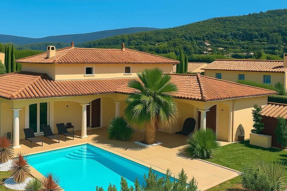 À pied du centre-ville d’Aups – charmante villa aux beaux volumes