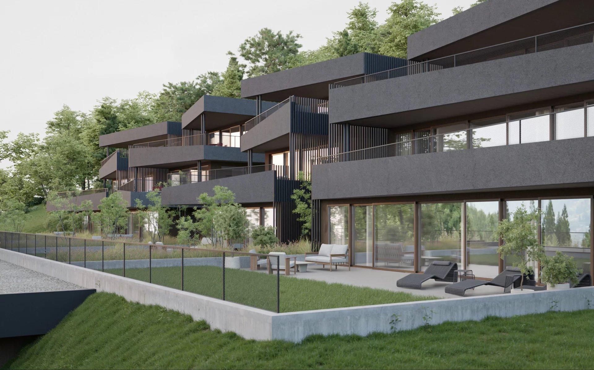 Appartement de 4.5 pièces au rez-de-chaussée avec jardin privatif