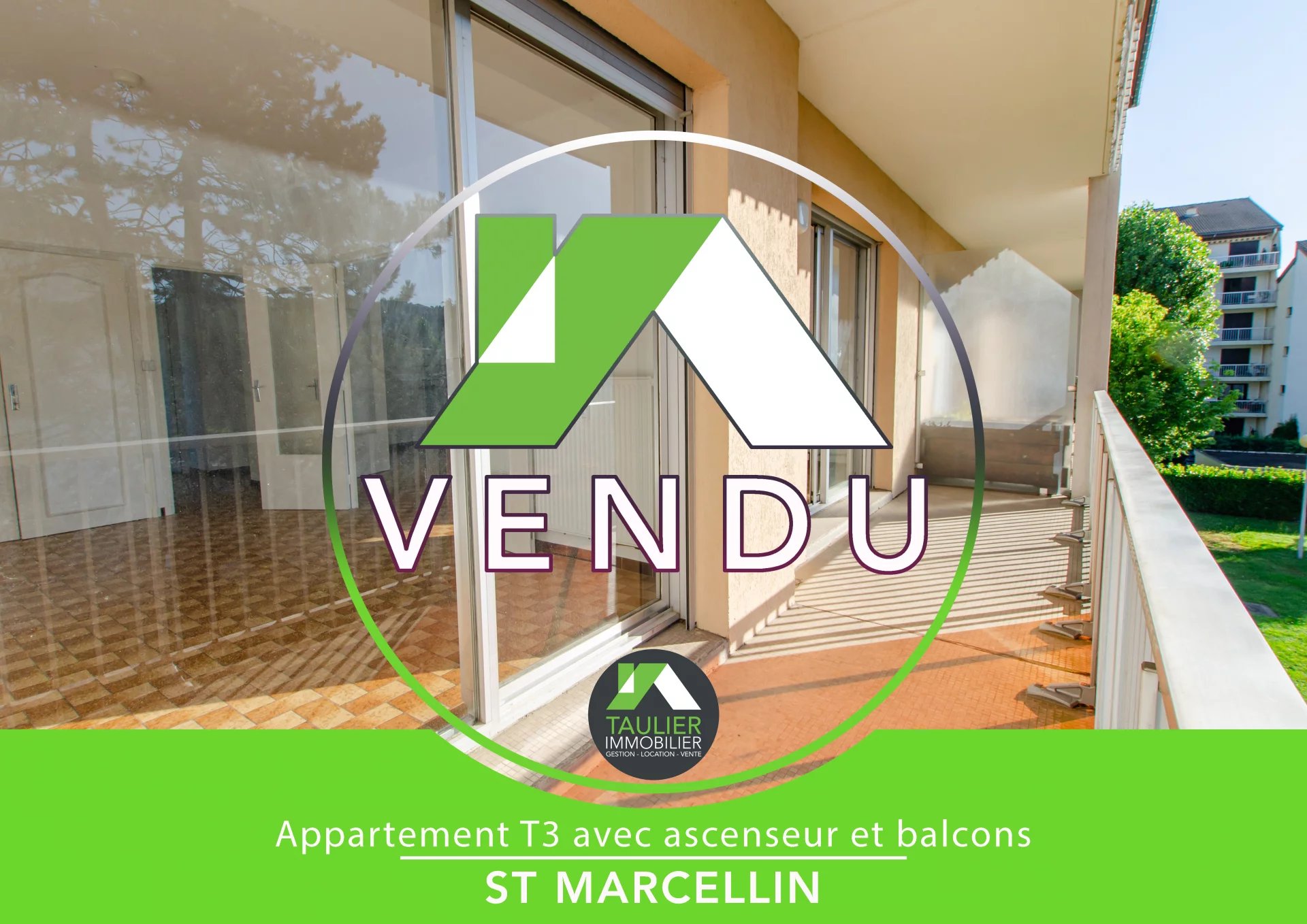 SAINT MARCELLIN - Appartement T3 avec ascenseur